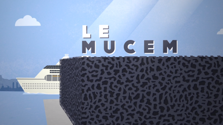 Mucem en Flat Motion Design par Alyen.com