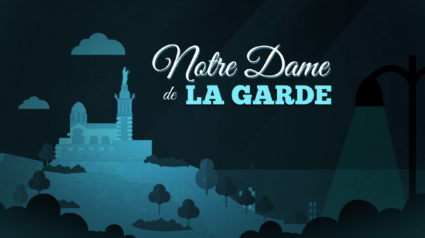 Notre Dame de la Garde en Flat Motion Design par Alyen.com