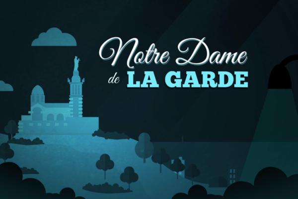 Notre Dame de la Garde en Flat Motion Design par Alyen.com