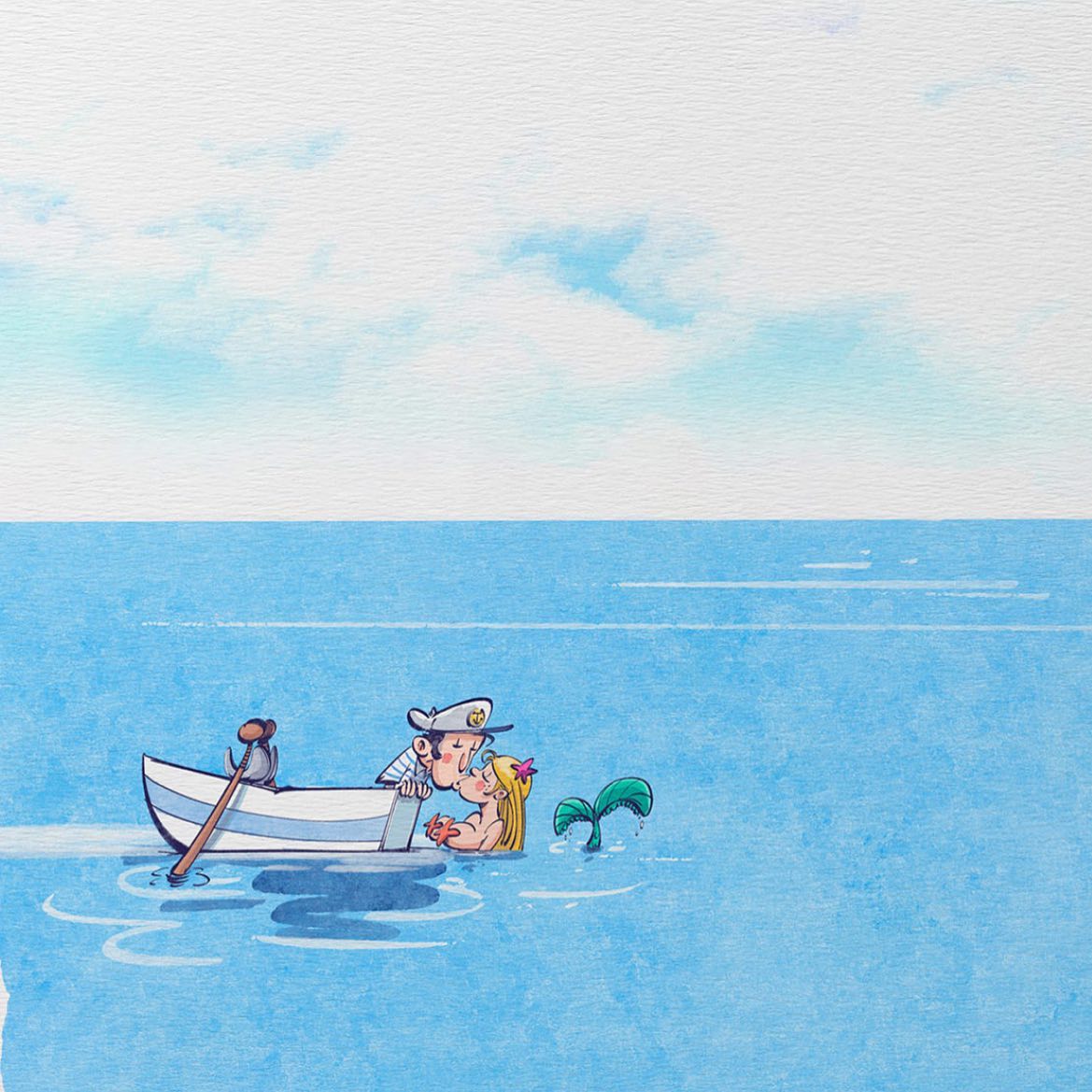 L’amour du large.
#illustration #aquarelle #draw #dessin #amoureux #large #studioalyen #mer #marseille
